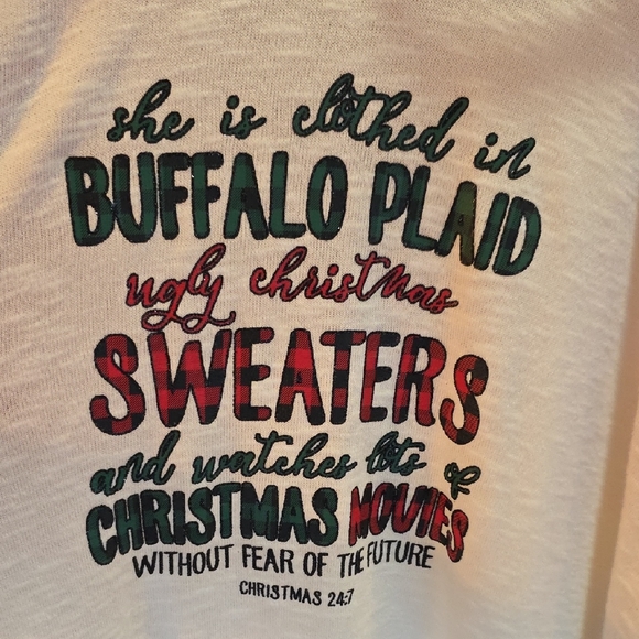 Cato Red and White Graphic Blouse - Picture 2 of 5